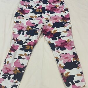 Old Navy High Rise Floral Jeans - Pink, Black, Brown